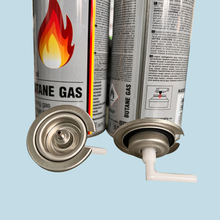 Sırt çantalı sobalar için kompakt bütan gaz tenekesi - açık hava pişirme için hafif yakıt